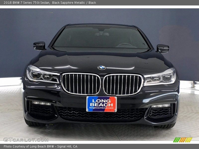 Black Sapphire Metallic / Black 2018 BMW 7 Series 750i Sedan