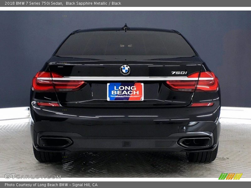 Black Sapphire Metallic / Black 2018 BMW 7 Series 750i Sedan