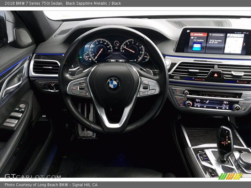Black Sapphire Metallic / Black 2018 BMW 7 Series 750i Sedan