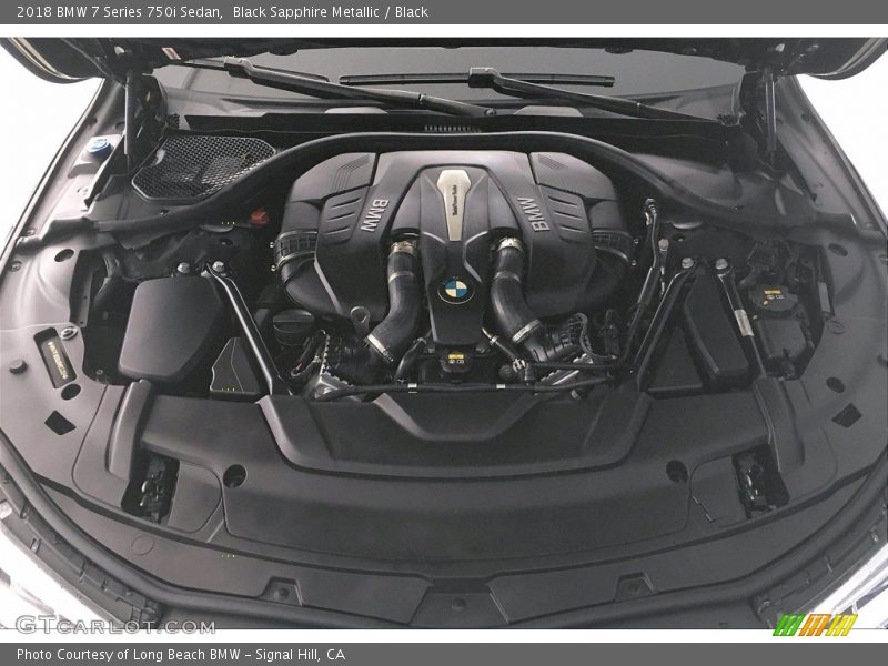 Black Sapphire Metallic / Black 2018 BMW 7 Series 750i Sedan
