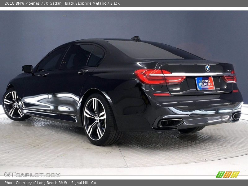 Black Sapphire Metallic / Black 2018 BMW 7 Series 750i Sedan