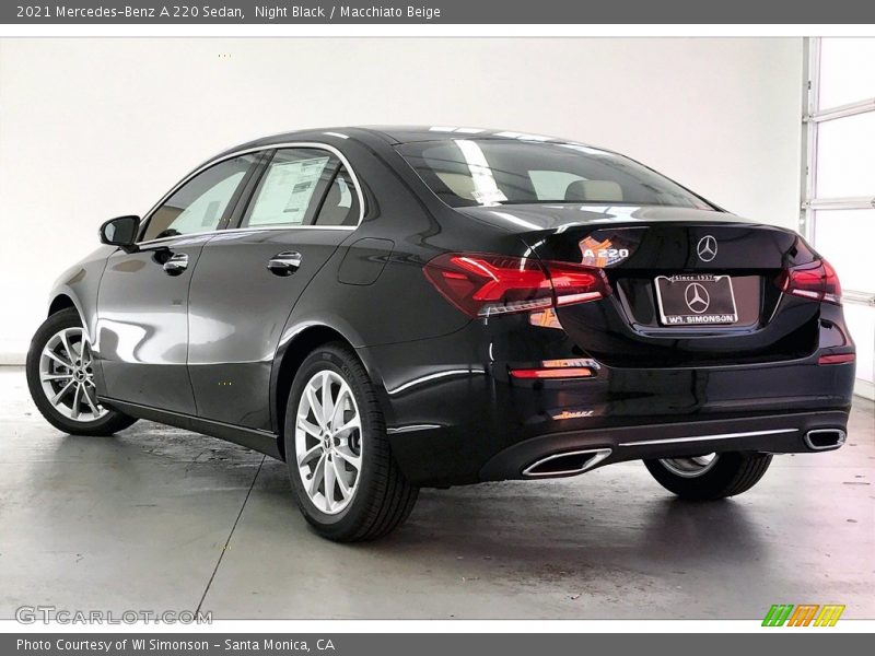 Night Black / Macchiato Beige 2021 Mercedes-Benz A 220 Sedan