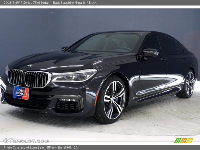 Black Sapphire Metallic / Black 2018 BMW 7 Series 750i Sedan