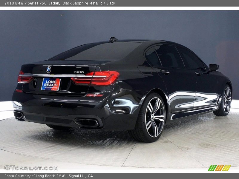 Black Sapphire Metallic / Black 2018 BMW 7 Series 750i Sedan
