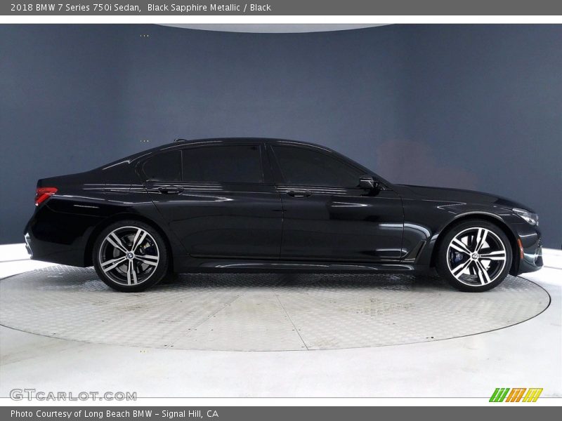 Black Sapphire Metallic / Black 2018 BMW 7 Series 750i Sedan