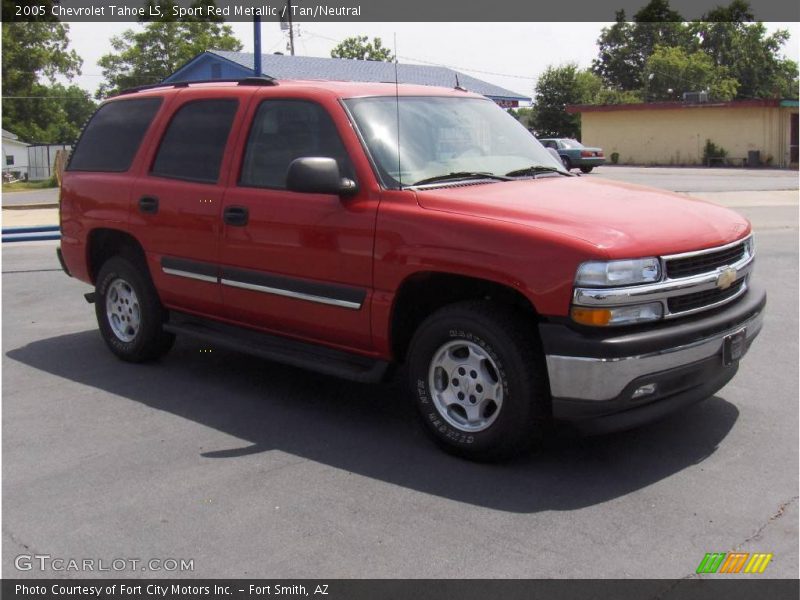 Sport Red Metallic / Tan/Neutral 2005 Chevrolet Tahoe LS