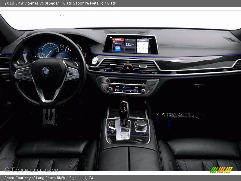 Black Sapphire Metallic / Black 2018 BMW 7 Series 750i Sedan