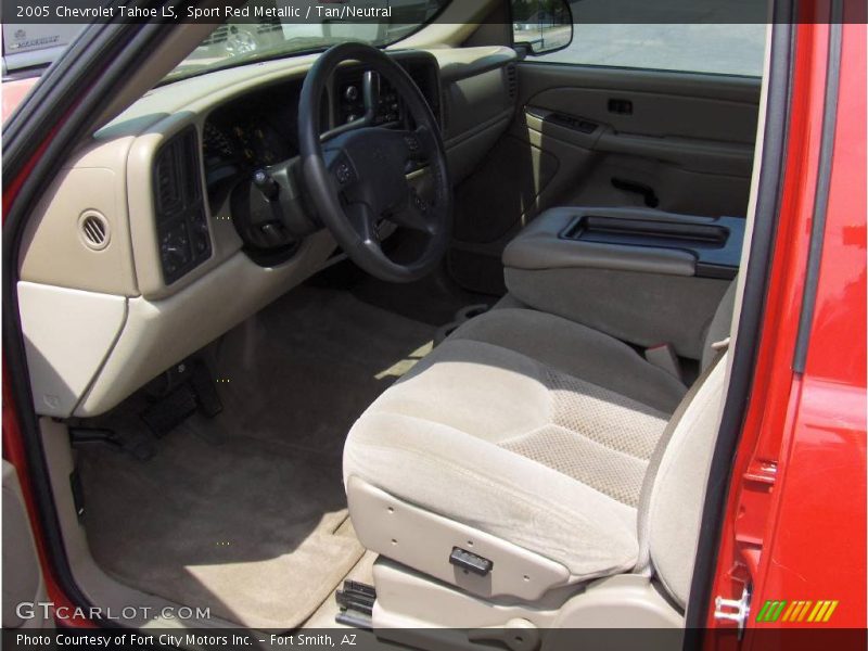 Sport Red Metallic / Tan/Neutral 2005 Chevrolet Tahoe LS