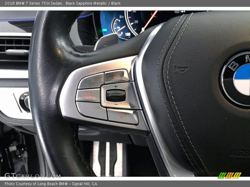 Black Sapphire Metallic / Black 2018 BMW 7 Series 750i Sedan