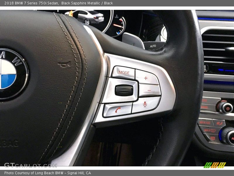 Black Sapphire Metallic / Black 2018 BMW 7 Series 750i Sedan