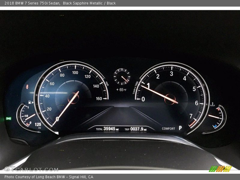 Black Sapphire Metallic / Black 2018 BMW 7 Series 750i Sedan
