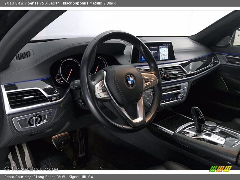 Black Sapphire Metallic / Black 2018 BMW 7 Series 750i Sedan