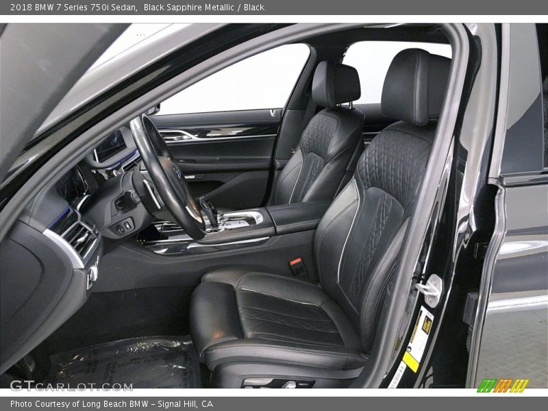Black Sapphire Metallic / Black 2018 BMW 7 Series 750i Sedan