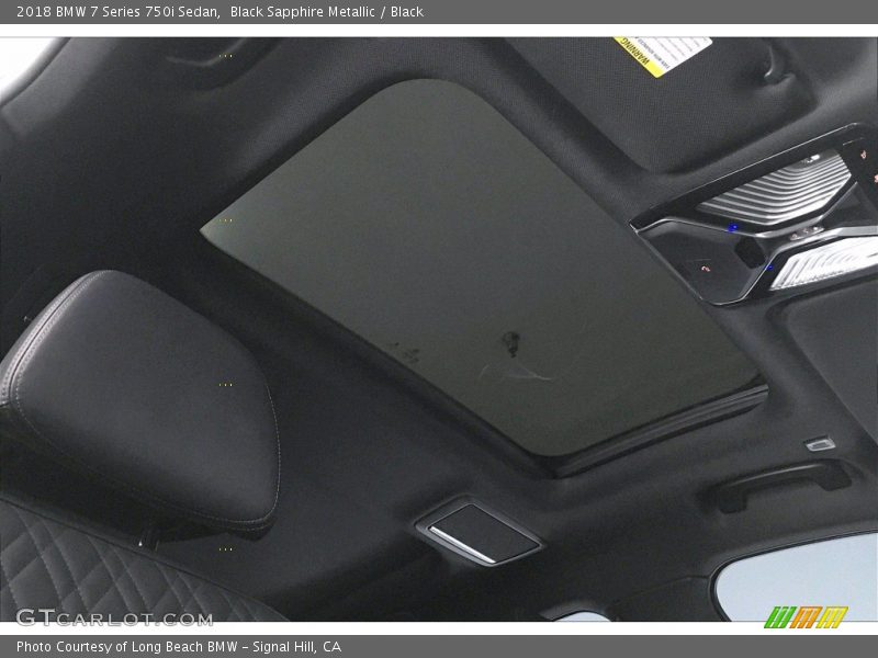 Black Sapphire Metallic / Black 2018 BMW 7 Series 750i Sedan