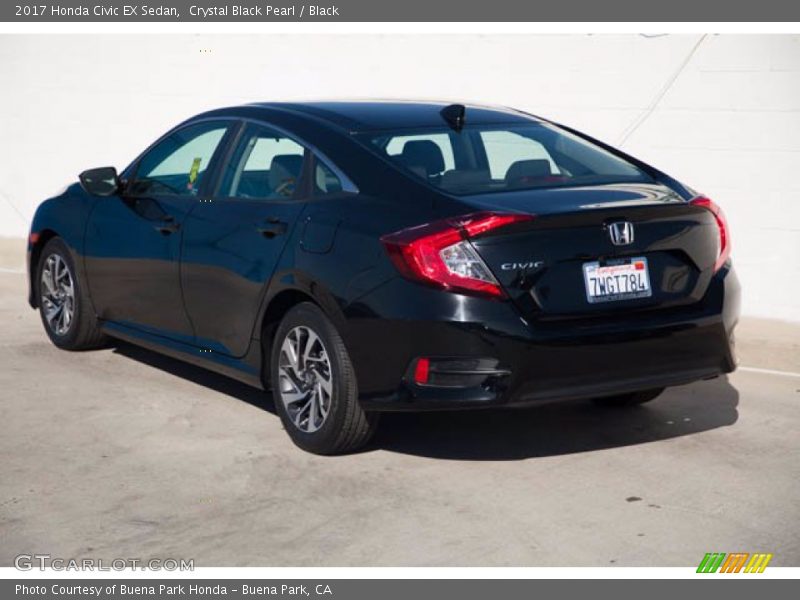 Crystal Black Pearl / Black 2017 Honda Civic EX Sedan