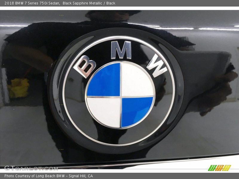 Black Sapphire Metallic / Black 2018 BMW 7 Series 750i Sedan