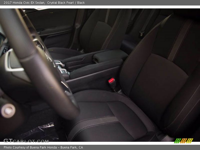 Crystal Black Pearl / Black 2017 Honda Civic EX Sedan