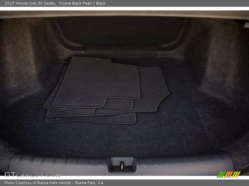 Crystal Black Pearl / Black 2017 Honda Civic EX Sedan