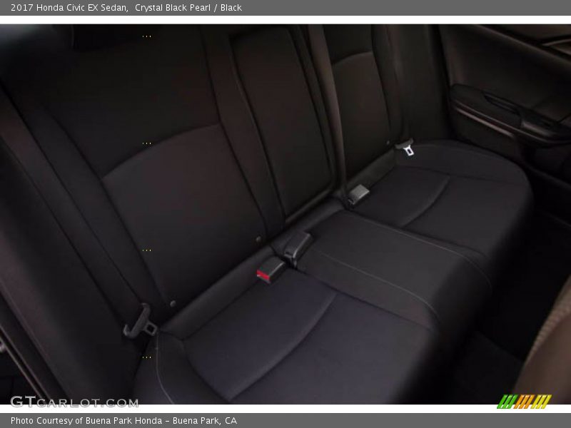 Crystal Black Pearl / Black 2017 Honda Civic EX Sedan
