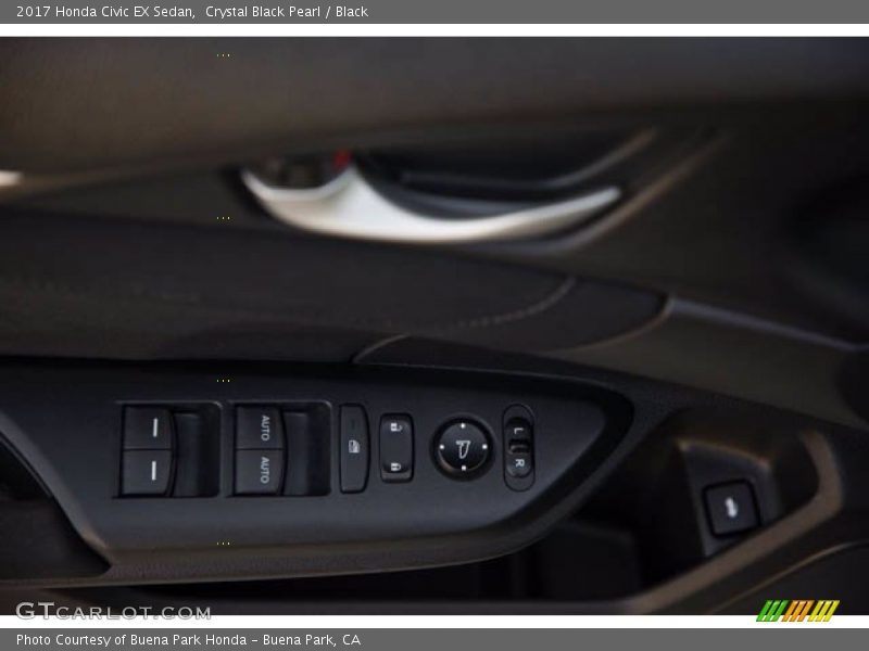 Crystal Black Pearl / Black 2017 Honda Civic EX Sedan