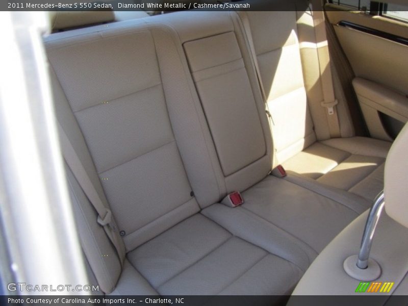 Diamond White Metallic / Cashmere/Savanah 2011 Mercedes-Benz S 550 Sedan