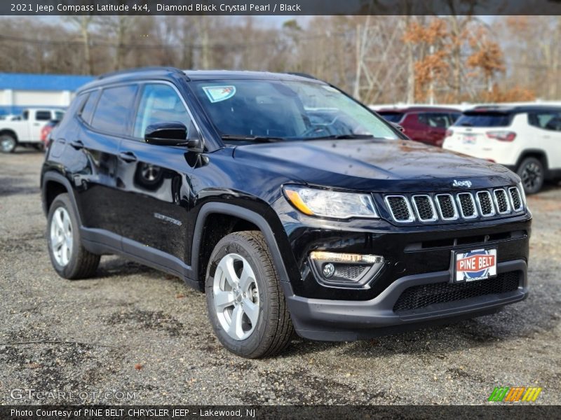 Diamond Black Crystal Pearl / Black 2021 Jeep Compass Latitude 4x4