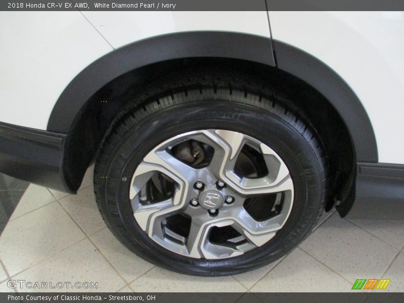 White Diamond Pearl / Ivory 2018 Honda CR-V EX AWD