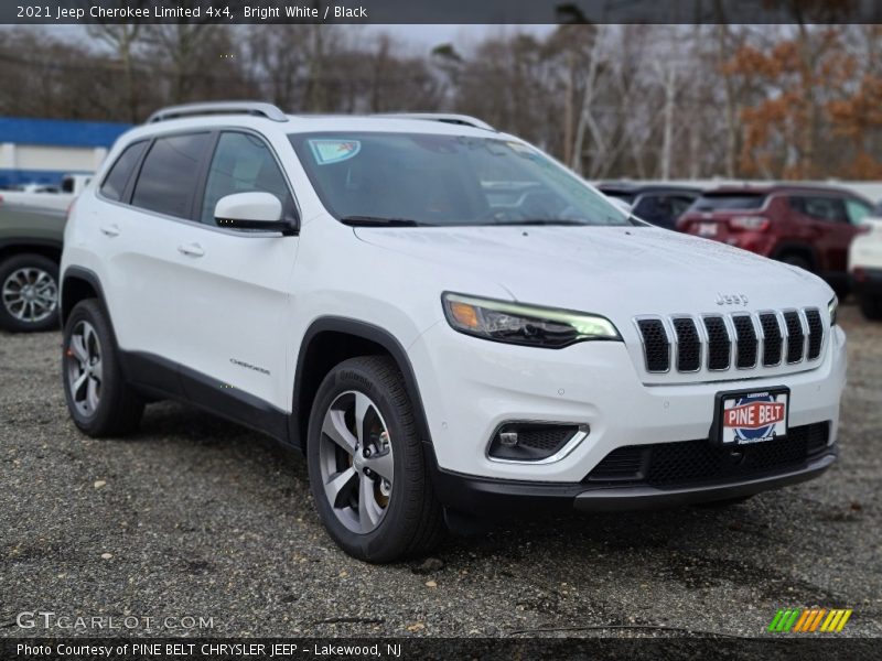 Bright White / Black 2021 Jeep Cherokee Limited 4x4