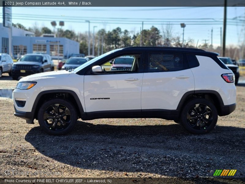 White / Black 2021 Jeep Compass Latitude 4x4