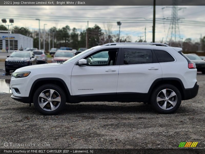 Bright White / Black 2021 Jeep Cherokee Limited 4x4