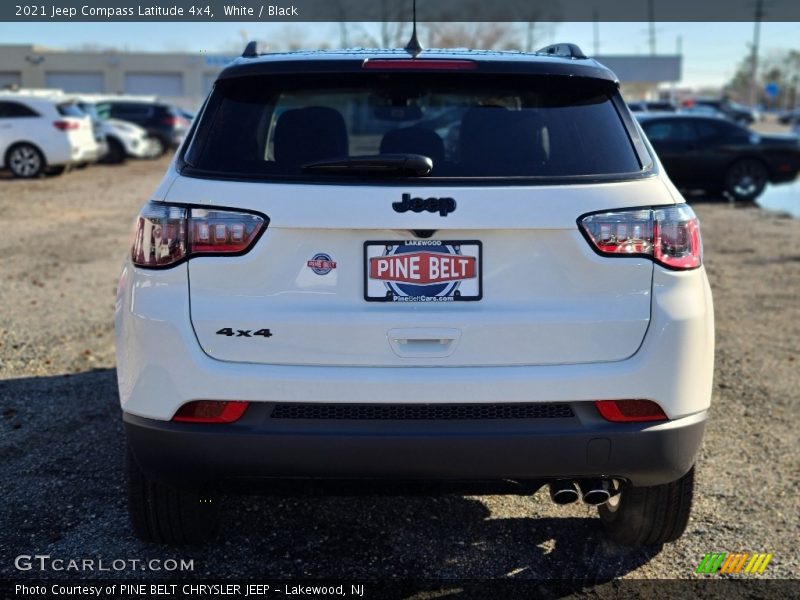 White / Black 2021 Jeep Compass Latitude 4x4