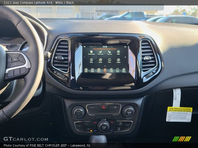 White / Black 2021 Jeep Compass Latitude 4x4