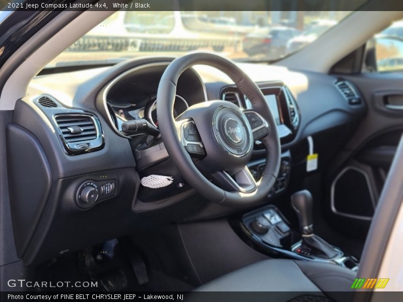 White / Black 2021 Jeep Compass Latitude 4x4