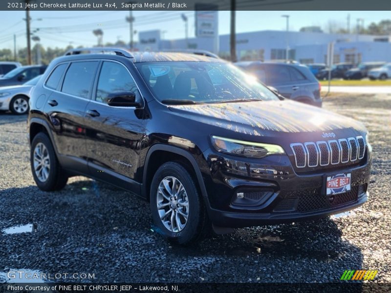 Sangria Metallic / Black 2021 Jeep Cherokee Latitude Lux 4x4