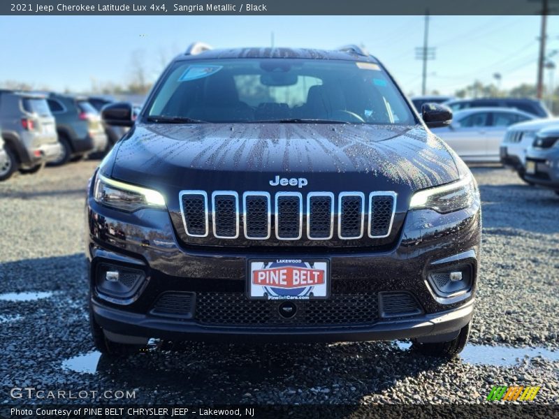 Sangria Metallic / Black 2021 Jeep Cherokee Latitude Lux 4x4