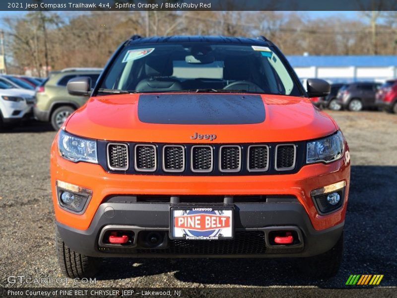 Spitfire Orange / Black/Ruby Red 2021 Jeep Compass Trailhawk 4x4