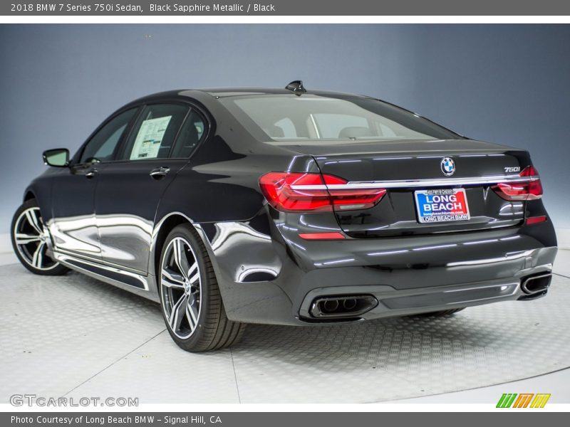 Black Sapphire Metallic / Black 2018 BMW 7 Series 750i Sedan