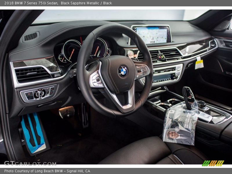 Black Sapphire Metallic / Black 2018 BMW 7 Series 750i Sedan