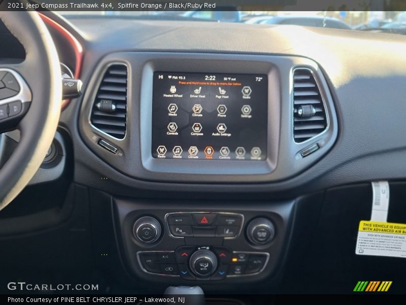 Spitfire Orange / Black/Ruby Red 2021 Jeep Compass Trailhawk 4x4
