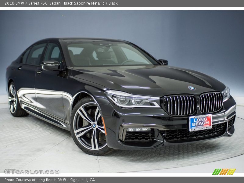 Black Sapphire Metallic / Black 2018 BMW 7 Series 750i Sedan