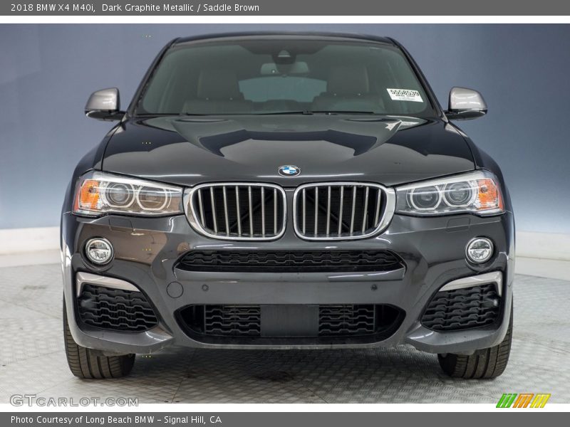 Dark Graphite Metallic / Saddle Brown 2018 BMW X4 M40i