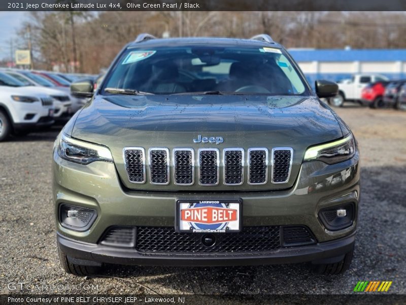 Olive Green Pearl / Black 2021 Jeep Cherokee Latitude Lux 4x4
