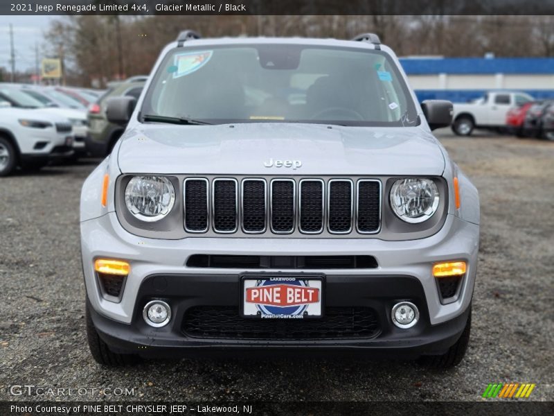 Glacier Metallic / Black 2021 Jeep Renegade Limited 4x4