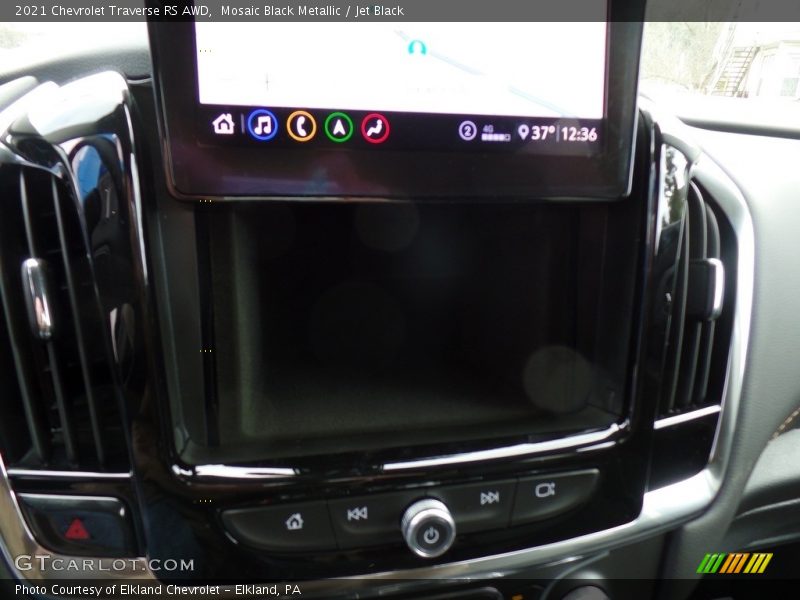 Mosaic Black Metallic / Jet Black 2021 Chevrolet Traverse RS AWD