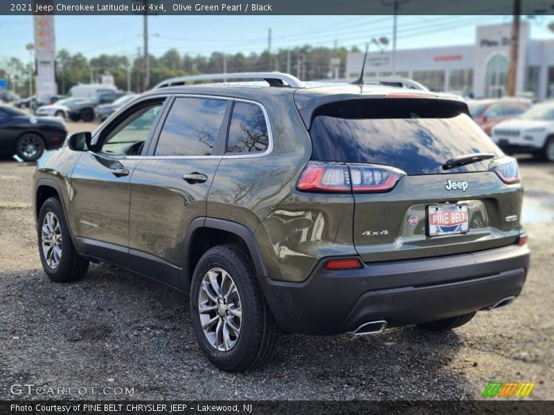 Olive Green Pearl / Black 2021 Jeep Cherokee Latitude Lux 4x4