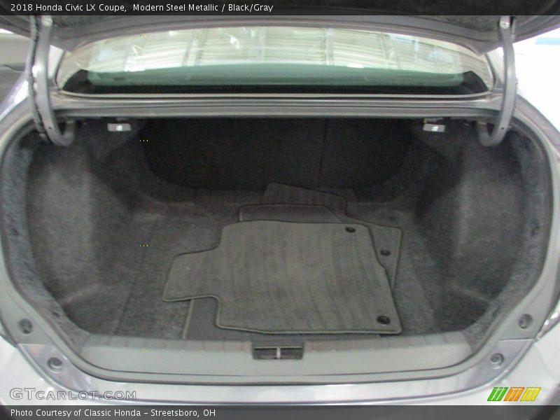 Modern Steel Metallic / Black/Gray 2018 Honda Civic LX Coupe