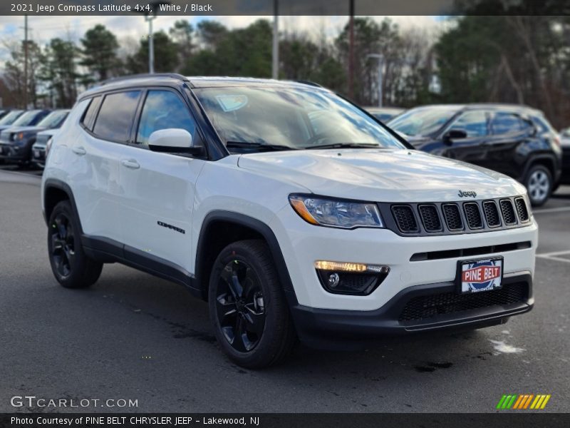 White / Black 2021 Jeep Compass Latitude 4x4