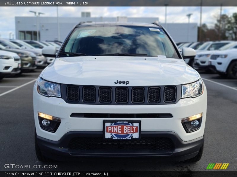 White / Black 2021 Jeep Compass Latitude 4x4