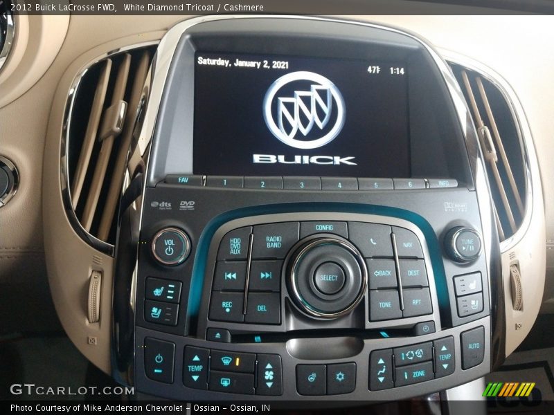 White Diamond Tricoat / Cashmere 2012 Buick LaCrosse FWD