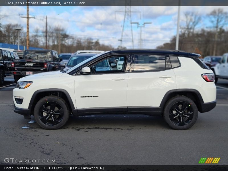 White / Black 2021 Jeep Compass Latitude 4x4